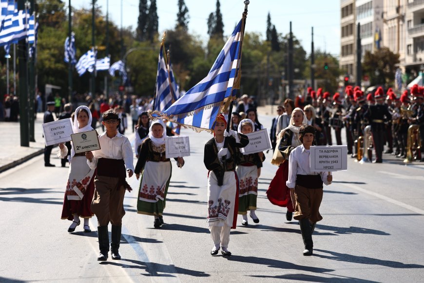 Athens Students March in Celebration of ‘Ochi Day’ Anniversary